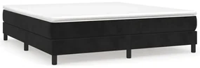 vidaXL Boxspringframe fluweel zwart 160x200 cm