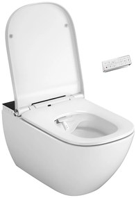 Plazan Genera Ultimate Square douche wc randloos met softclose zitting zwart