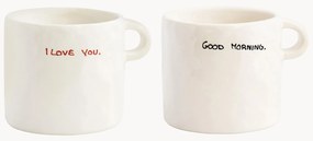 Handbeschilderde mokken Perfect Morning, 2-delig