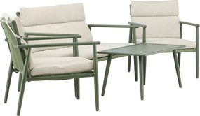 The Outsider Stoel-bank-tafel-loungeset-mees-groen/beige-the-outsider