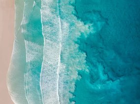 Foto Drone image showing sediment swirling behind, Abstract Aerial Art, (40 x 30 cm)