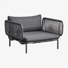 Roubly Stalen Tuinstoel Grijs – Grafiet - Sklum