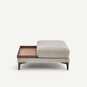 Voetensteun met dienblad, structuurmix, MODERNISTE, ontwerp Emmanuel Gallina