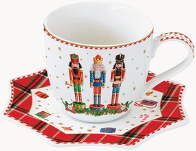 Koffiekopje Vintage Nutcracker met schotel