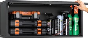 VEVOR Werkplaatskast met opklapdeur, 770 x 305 x 356 mm, Gereedschapskast met opklapdeur, Draagvermogen 54 kg per plank, Wandkast, Geschikt voor garage, kelder, keuken, magazijn, Montage vereist