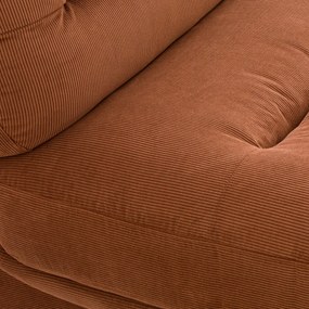 Modulaire 2-zits bank van geribd fluweel, Jonas