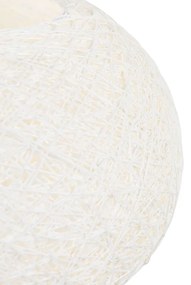 Eettafel / Eetkamer Landelijke hanglamp wit 50 cm - Corda Flat Design, Modern E27 rond Binnenverlichting Lamp