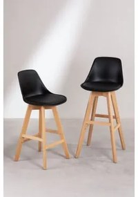Pakket Van 2 Nordic Edition Hoge Krukken Zwart & ↑75 Cm - Sklum