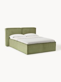 Corduroy boxspring bed Lennon