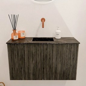 Mondiaz Joya DLux 70cm toiletmeubel shadow met wastafel faye midden zonder kraangat lava