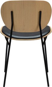 Dan-Form Clementina Design Eetkamerstoel Whitewash Eiken En Leer