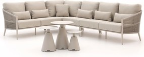 Hoek loungeset Bellagio | 6 personen | Loungeset Beige | Hoekbank Aluminium | 313x237.5cm | Kees Smit Tuinmeubelen