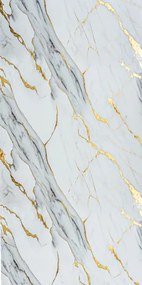 PVC Marmer Paneel White Gold Glans 260x122x0,3cm