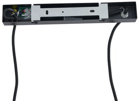 Moderne hanglamp zwart met hout en smoke glas 4-lichts - Aleks