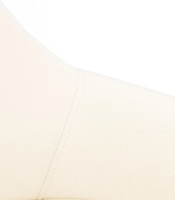 Set 2 White Teok Stoffen Stoelen