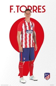 Poster Atletico Madrid 2017/2018 -  F. Torres