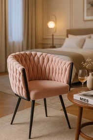 Widny Zwart Fluwelen Stoel