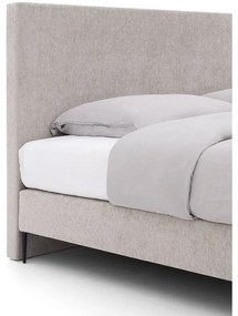 Goossens Boxspring Ease One Incl. Matras, Vlak 140 x 200 cm (=2x 70 x 200 cm) met hoofdbord + 2x matras shapes 1