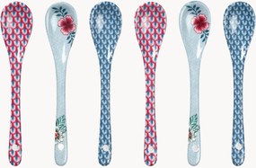 Theelepels Oriental Flower, 6-delig