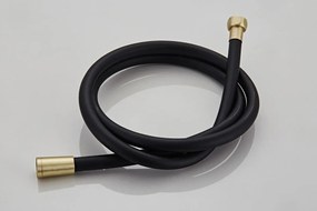 Saniclear Plus Pro inbouw regendouche met inbouw douchekop 30x30cm en staafhanddouche geborsteld messing - mat goud