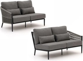 Loungebank Tuin Bellagio | Aluminium | Tuinbank Grijs | Kees Smit Tuinmeubelen