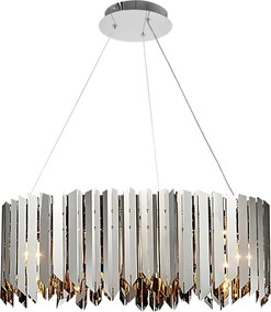 Plafondlamp met glazen bol APP1763-8CP metal CHROME