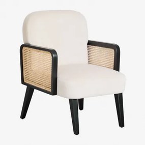 Icon Fluwelen Fauteuil Beige – Crème - Sklum