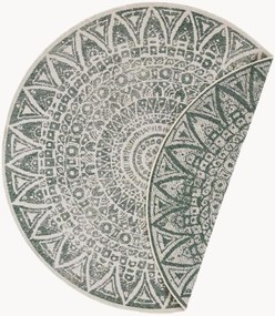 Rond in- & outdoor dubbelzijdig vloerkleed Lilja