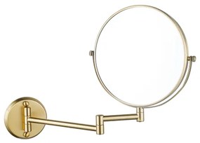 Fortifura Calvi make-up spiegel - 20cm - rond - PVD - Geborsteld Messing PVD (Goud) SW1126039