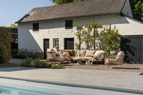 De Martinique hoek loungebank amber XL met knuffelhoek