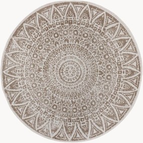Rond in- & outdoor dubbelzijdig vloerkleed Lilja