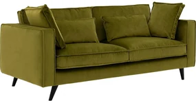 Goossens Bank Suite groen, stof, 3-zits, elegant chic