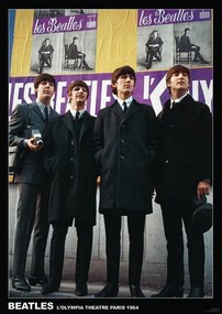 Poster Beatles - Paris 1964, (59.4 x 84.1 cm)