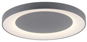 Plafondlamp met dimmer antraciet incl. LED met afstandsbediening - Meidan Modern rond Binnenverlichting Lamp