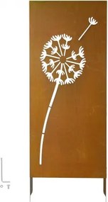 VEVOR Vouwscherm 60x158 cm, Metalen Ruimteverdeler, Scheidingswand met Grondpinnen & Stalen Plaat, Privacyscherm, Ruimteverdeler, Decoratieve Privacywand, Ideaal voor Tuin, Terras, Erf, Balkon