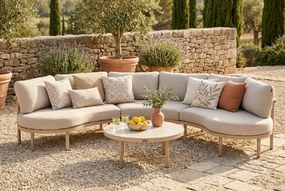 Hoek loungeset 4 personen Aluminium Taupe  Hartman Palma
