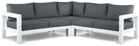 Hoek loungeset 5 personen Aluminium Wit  Lifestyle Garden Furniture Luca