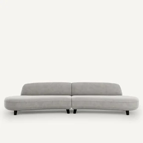 6-zitsbank stonewashed fluweel, Rosebury