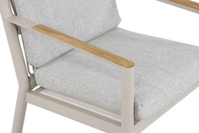 Tuinset Ronde Tuintafel 6 personen 180 cm Aluminium/Rope Taupe  Coco Sevilla/Fungo