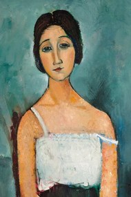 Kunstreproductie Christina, Portrait of a Girl in White, Amedeo Modigliani
