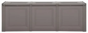 vidaXL Kussenbox 130 L 125x40x42 cm grijs