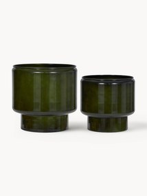 Handbeschilderde plantenbakken Oasis, 2-delig