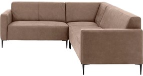 Goossens  Key West bruin, micro leer, 2-zits, modern design