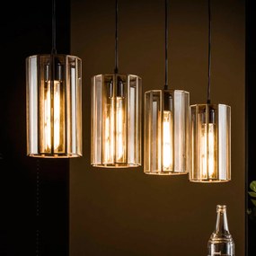 Art Deco Lamp Brons Met Glas