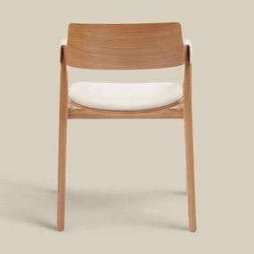 Plywood Eetkamerstoel Met Armleuningen