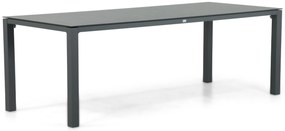 Tuinset 6 personen 220 cm Aluminium/textileen Grijs Hartman Sitges/Mateo