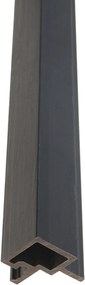 Buitenpanel Hoeklat Zwart 290CM | Gevel | Tuin