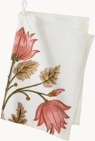 Handgemaakte theedoek Lulu met bloemmotief