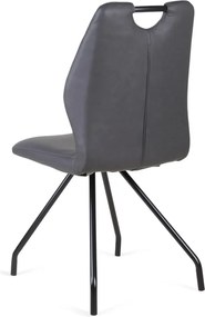 Eetkamerstoel - Carlos - leer Vintage zwart