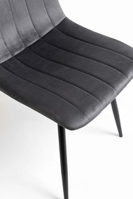 Fluwelen Miller Black Stoel
